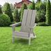 Highland Dunes Folding Adirondack Chair Plastic/Resin in Gray | 38.6 H x 30.3 W x 35.1 D in | Wayfair E45A4372A3994CB3999CBE70A33B181E