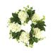 The Holiday Aisle® 27" Hydrangea & Ivy Wreath Traditional Faux in Green/White | 27 H x 27 W x 10 D in | Wayfair 3BCF752E6AD44C8FB756B96A8BD4F3F3