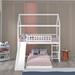 Colerain Twin over Twin L-Shaped Bunk Bed by Harper Orchard Wood in White | 93.9 H x 90.4 W x 79.5 D in | Wayfair A4FC241D66914DF38C613BBD4777E54E