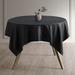 Eider & Ivory™ Performance Twill Table Cloth indoor & outdoor Single Piece, Cotton in Black | 120 W x 0.008 D in | Wayfair