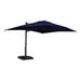 Arlmont & Co. Montravion 13' x 10' Rectangular Lighted Cantilever Umbrella in Blue/Navy | 103.6 H x 156 W x 120 D in | Wayfair