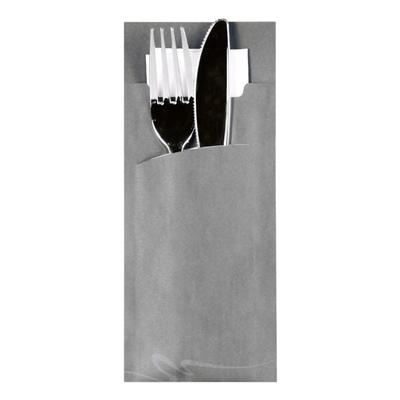 Papstar 520 Bestecktaschen grau, 8.5 cm