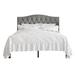 CraftPorch Classic Linen Button Tufted Upholstered Platform Bed