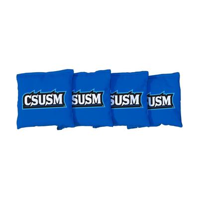 Cal State San Marcos Cougars Blue Cornhole Bags