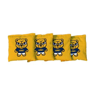 Northern Colorado Bears Yellow Tokyodachi Design Cornhole Bags