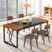 Large Rectangular Dining Table for 4-People Family, Splice Design