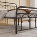 Queen Metal Bed Frame with Headboard and Footboard