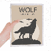 wolf fear halloween pumpkin notebook loose diary refillable journal stationery