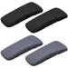 2 Pairs Pure Color Office Computer Dustproof Removable Chair Arm Covers Slipcover Pads Chair Armrest Cover