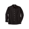 Men's Big & Tall The No-Tuck Casual Shirt by KingSize in Black (Size 8XL)