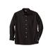 Men's Big & Tall The No-Tuck Casual Shirt by KingSize in Black (Size XL)