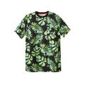 Men's Big & Tall Heavyweight Longer-Length Pocket Crewneck T-Shirt by Boulder Creek in Camo Leaf (Size 3XL)