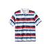 Men's Big & Tall Shrink-Less™ Piqué Polo Shirt by KingSize in Tie Dye Stripe (Size 5XL)