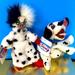 Disney Toys | Disney Store Nwt 1990s Collectible 101 Dalmatians Bean Bag Plush Cruella & Puppy | Color: Black/White | Size: Cruella 11” Lucky Puppy 8”