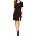 Jessica Simpson Dresses | Jessica Simpson Jeweled Neck Black Short Sleeve Dress | Color: Black | Size: M