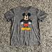 Disney Shirts | Disney Men’s Muscle Mickey Mouse Grey Short Sleeve Graphic Tee Shirt Medium | Color: Gray | Size: M