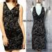 Free People Dresses | Free People Starstruck Knit Jacquard Beaded Dress, Size Medium, Black & Gray | Color: Black/Gray | Size: M