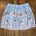 J. Crew Skirts | J. Crew Skirt. Blue Palm Tree Short Skirt. Nights Out At The Beach. Size 12 | Color: Blue/White | Size: 12