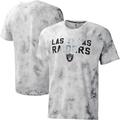 Men's MSX by Michael Strahan Gray Las Vegas Raiders Resolution Tie-Dye Raglan T-Shirt