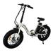 Electric Bikes iRerts Folding Electric Bicycle for Adult Teens Portable Adult Electric Bike Folding Electric Bike with Adjustable Saddle and Handlebar Height Folding Bike for On/Off Duty White