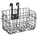 kids bike basket Foldable Metal Wire Basket Front Bag Rear Hanging Basket for Mountain Bike Folding Bicycle(Black)