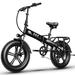 20in Folding Electric Bicycle for Adults with 750W Motor 20MPH E-Bike 48V 12.8AH Removable Battery 7-Speed Dual Shock Absorber Electric Bike