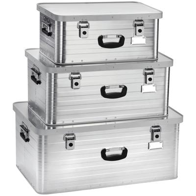 Transportbehälter ENDERS "Toronto", silber, Aluminium, Transportboxen, 47L = 3,6kg; 80L = 5kg; 130L = 6,6kg