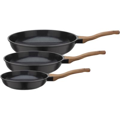 Pfannen-Set GSW "Natural Fit", schwarz, Ø:28cm, Pfannen, mit neuartiger PFAS-freien Antihaft-Versiegelung, Induktion Image