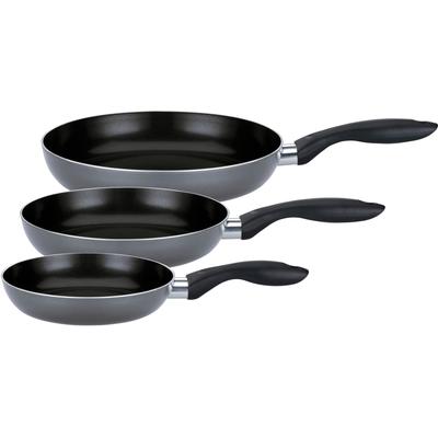 Pfannen-Set GSW "Bratfit", grau, Ø:28cm, Pfannen, mehrfache, pflegeleichte Antihaft-Versiegelung Image