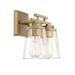 Three Posts™ Averi 2 - Light Dimmable Vanity Light, Glass in Yellow | 8.75 H x 14.625 W x 6.4 D in | Wayfair 70A188A56DEC4EACAF4096A33F97EBEB