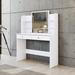 Latitude Run® Vanity Wood in White | 53.74 H x 42.52 W x 15.35 D in | Wayfair FAF6320A375848418A000D353FB0325E