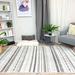 Gray/White 59 x 30 x 0.4 in Living Room Area Rug - Gray/White 59 x 30 x 0.4 in Area Rug - Foundry Select Nasworthy Gray Cream Area Rugs for Living Room Bedroom Decor Washable Pet Friendly | Wayfair