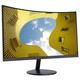 KOORUI Curved Monitor - 23.6 Zoll FHD Curved Computer Monitor, VA-Panel, 60Hz, Krümmung 1800R, Neigungsverstellung, Augenpflege, HDMI, VGA Gaming Monitor, Schwarz 24N5C