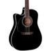 Takamine EF341DX LH Deluxe Dreadnought Cutaway Left-Handed Guitar w Case Black