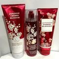 Bath & Body Works Japanese Cherry Blossom Trio (Body Wash Fragrance Mist and Body Cream)