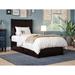 NoHo Twin Platform Bed with Footboard and Twin Trundle in Espresso
