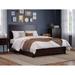 NoHo Queen Platform Bed with Footboard and Twin XL Trundle in Espresso