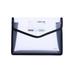 xinqinghao waterproof file folder expanding file wallet document folder with snap button black