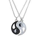 2 Piece Set Fashion Best Friend Couple Pendant Necklace Yin Yang Eight Diagrams Women Gift Necklace Jewelry Men Friendship B9D8