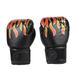 2pcs Boxing Fighting Gloves Kids Breathable Sparring Flame Gloves (Black)