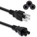 CJP-Geek 3 Prong AC IN Power Cord Outlet Socket Cable Plug For Dell IBM Hp Compaq Asus Sony Toshiba Lenovo Acer Gateway MSI Notebook Laptop Computer Charger Spare