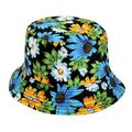 Bucket Hat Men Unisex Fashion Double Sided Climbing Bucket Hat Reversible Coconut Tree And Flowers Printed Fisherman Cap Travel Sunhat Fisherman Cap Packable Outdoor Sun Hats Golfing Hats for Men