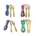 4 Pack Fitness Jump Ropes Wooden Handles Fun Activity Great Party Favor Exercise Activity