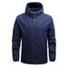 Qufokar Color Changing Shirts Jackets for Winter for Men Men Solid Autumn And Winter Casual Simple Coat Sports Pocket Zipper Baseball Clothes Flying Jacket