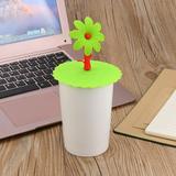 WEPRO Hot Cute Sunflower Lace Dust Reusable Silicone Cover Cup DIY Free Splicing