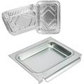 Hisencn 67047 Catch Pan for Weber Spirit/Spirit II 200/300 Genesis and Genesis II LX200/300 Series Grill for Weber Traveler Drip Tray with 6415 Aluminum Liner Replacement for Weber 67047 83156 6415