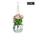 Alextreme Home Hanging Mirror Ball Planter Decorative Plant Pots Hanging Flower Pot for Indoor Outdoor Home Garden Decor(10CM)