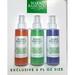 Mist and Glow Facial Spray Collection Trio Lavender Cucumber Rose 6 Fl Oz each - Pack of 3.