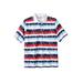 Men's Big & Tall Shrink-Less™ Piqué Polo Shirt by KingSize in Tie Dye Stripe (Size 3XL)