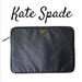 Kate Spade Bags | Kate Spade Black Textured Padded Zip 13” Laptop Case With Coa | Color: Black/Pink | Size: 14” X 10”